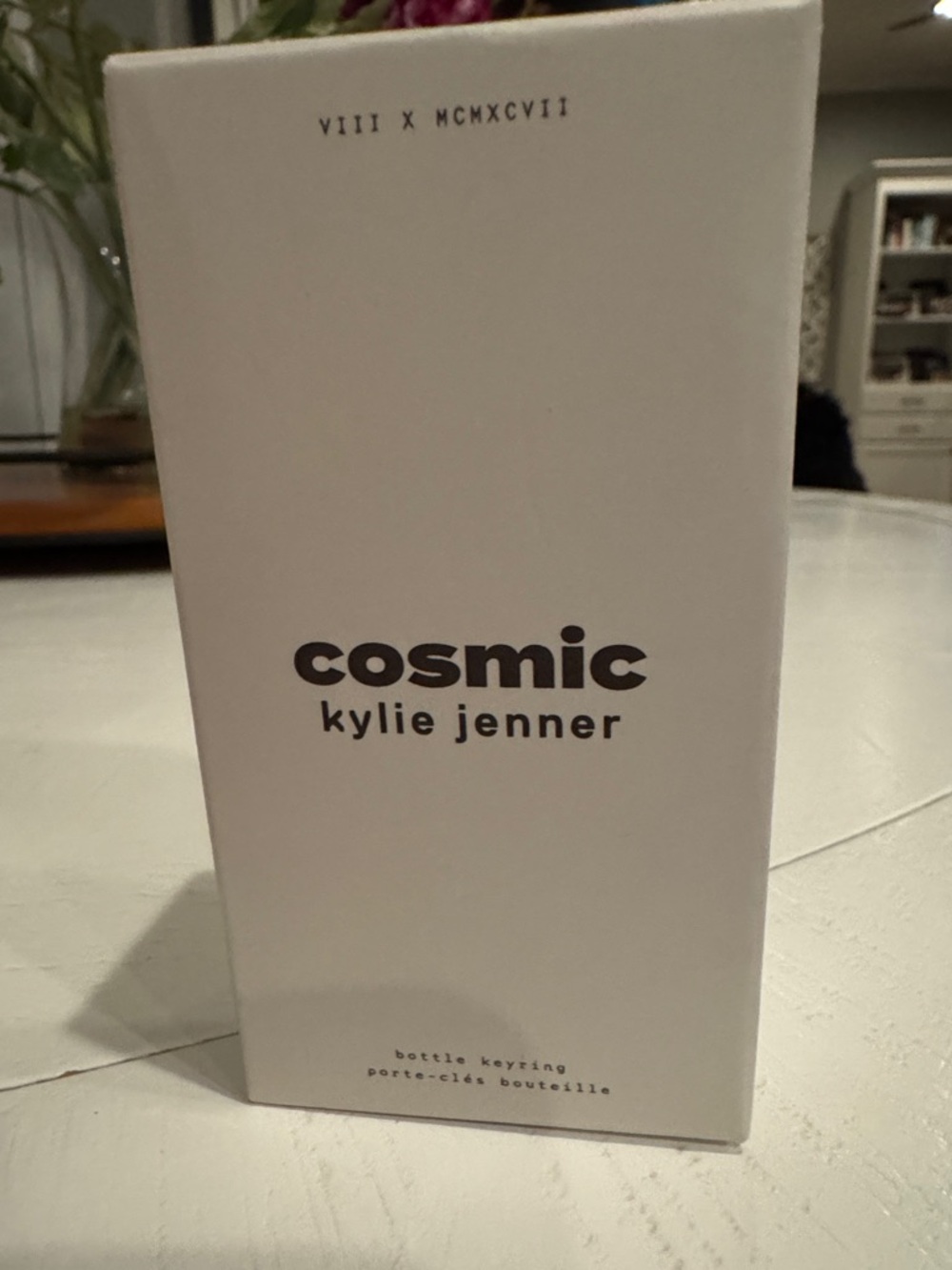 Kylie Jenner Cosmic Bottle Keyring - White